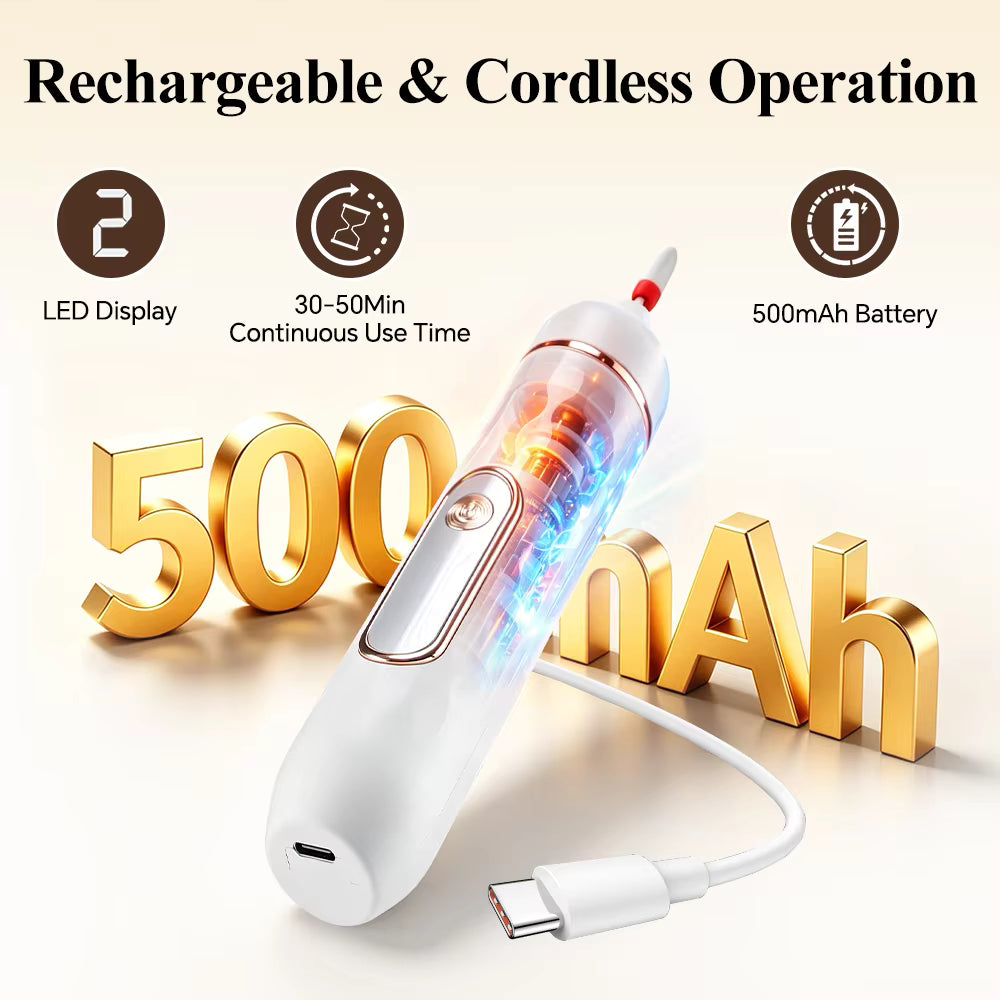 2-in-1 Cordless Manicure & Pedicure Kit with Electric Foot Callus Remover & Nail Drill
