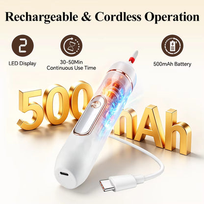 2-in-1 Cordless Manicure & Pedicure Kit with Electric Foot Callus Remover & Nail Drill